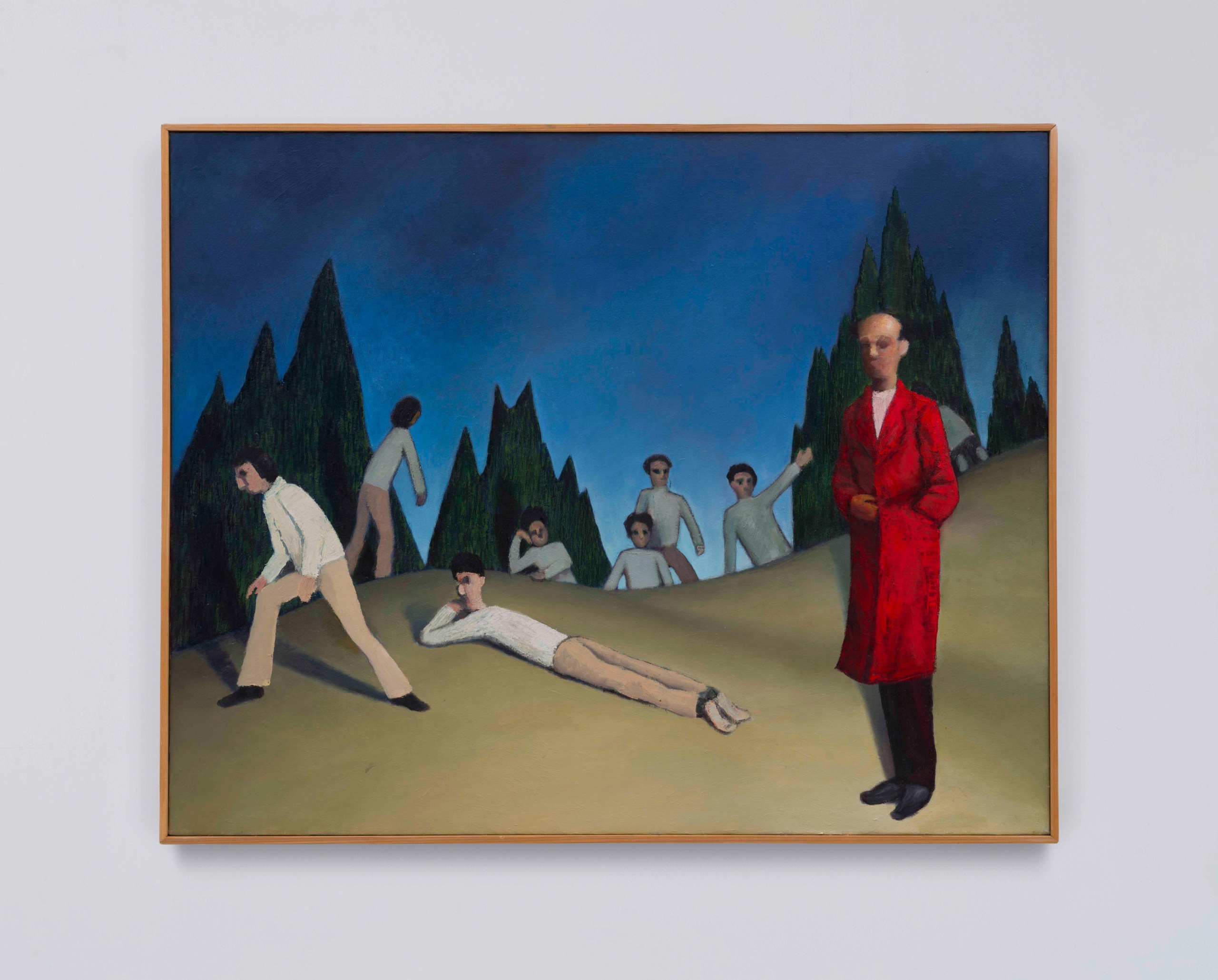 砂丘で戯れる教授と大学院生